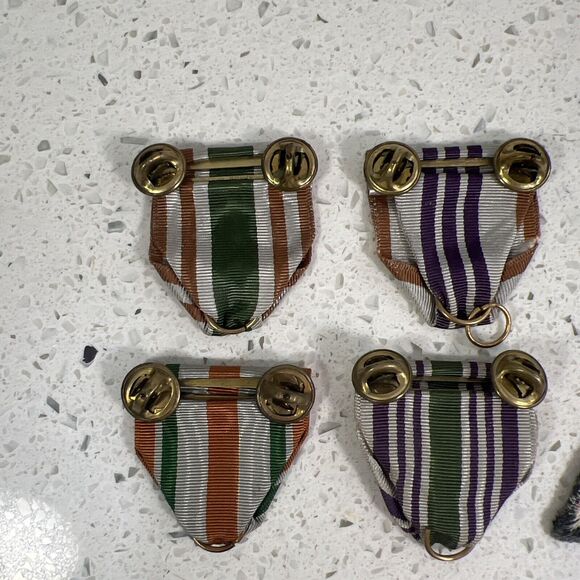 Vintage WWII Army HQ Headquarters Armored Division Patch & Military Bar Ribbons‎ - Picture 7 of 9